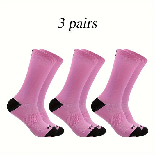 Introducing Our Chic Pink and Black Sock Trio!