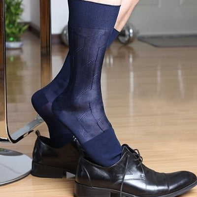 Discover Eliot Grey Couture- Sheer Socks for Men
