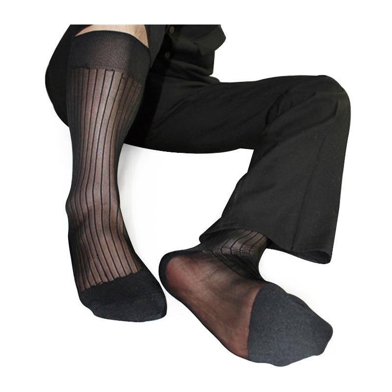 Exclusive: Paris Black Formal Sheer Socks - Eliot Grey